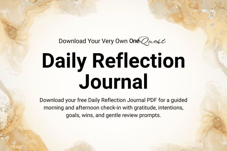 onequest daily reflection journal download